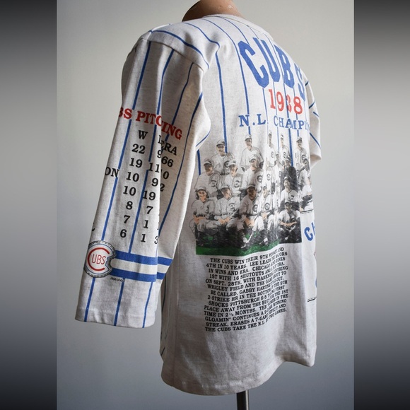 Vintage Rare 1990s Chicago Cubs Jersey Tee - Picture 8 of 10